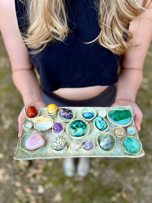 Sacred Geometry Crystal Charging Dish