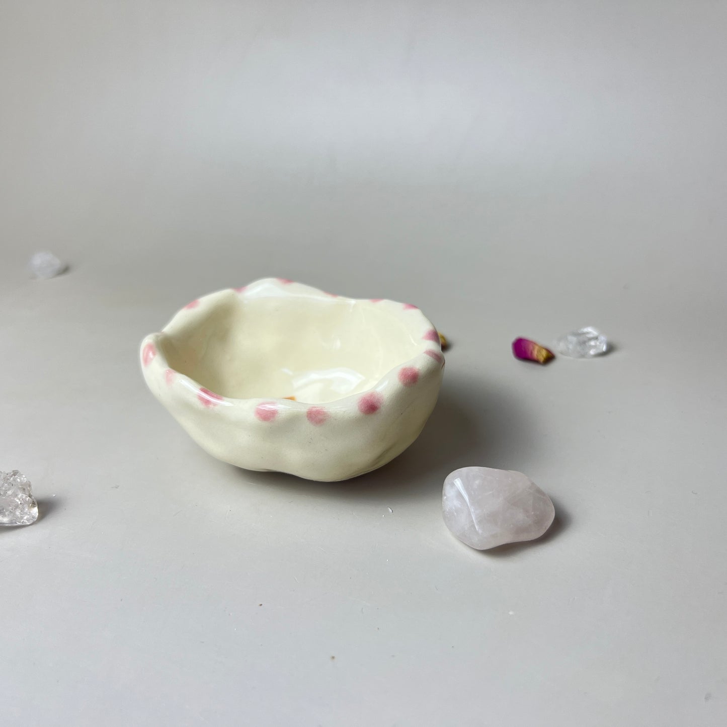 Pink Valentine's Day Cat Tiny Bowl