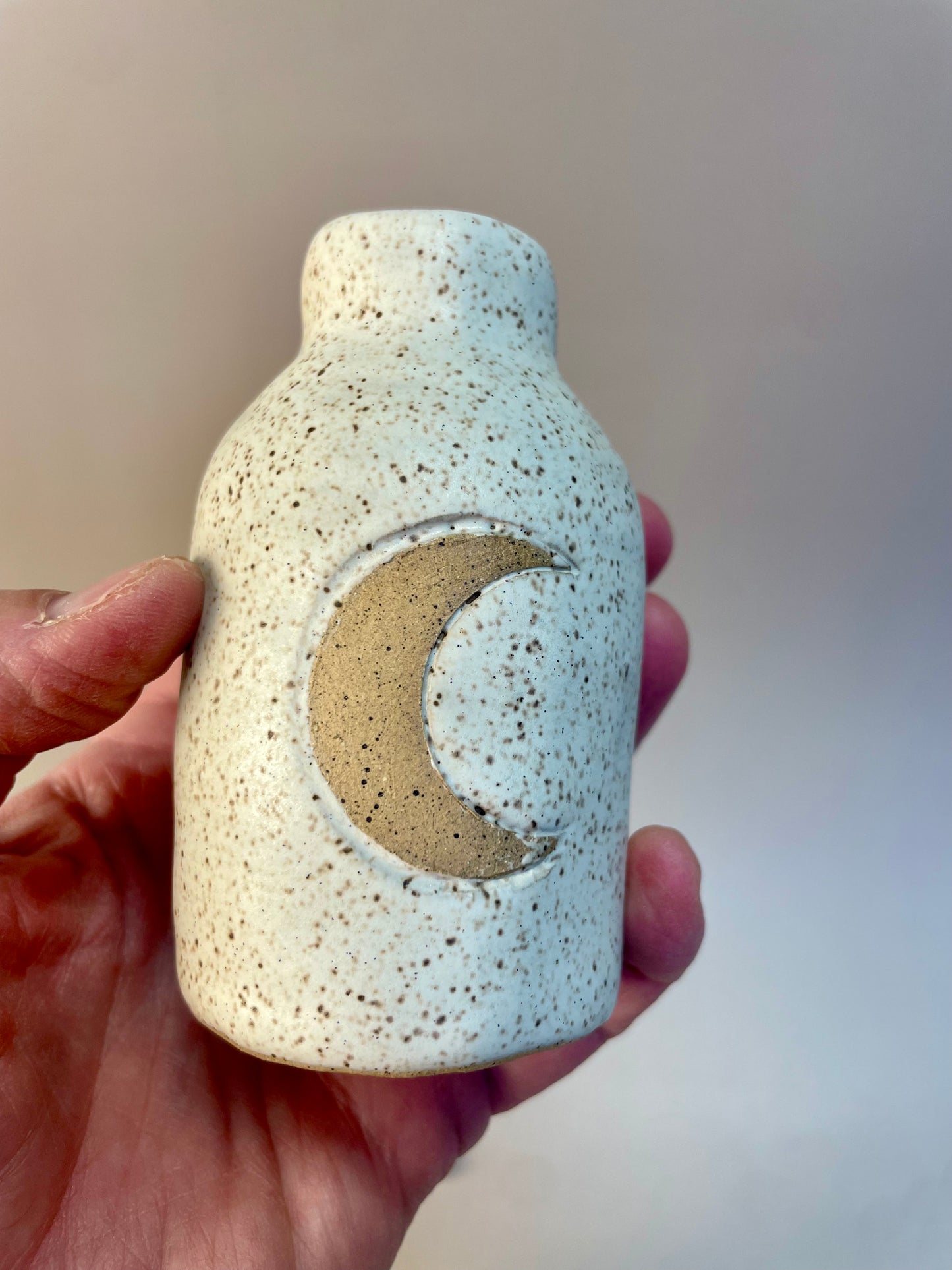Handmade oatmeal Crescent Moon Bottles