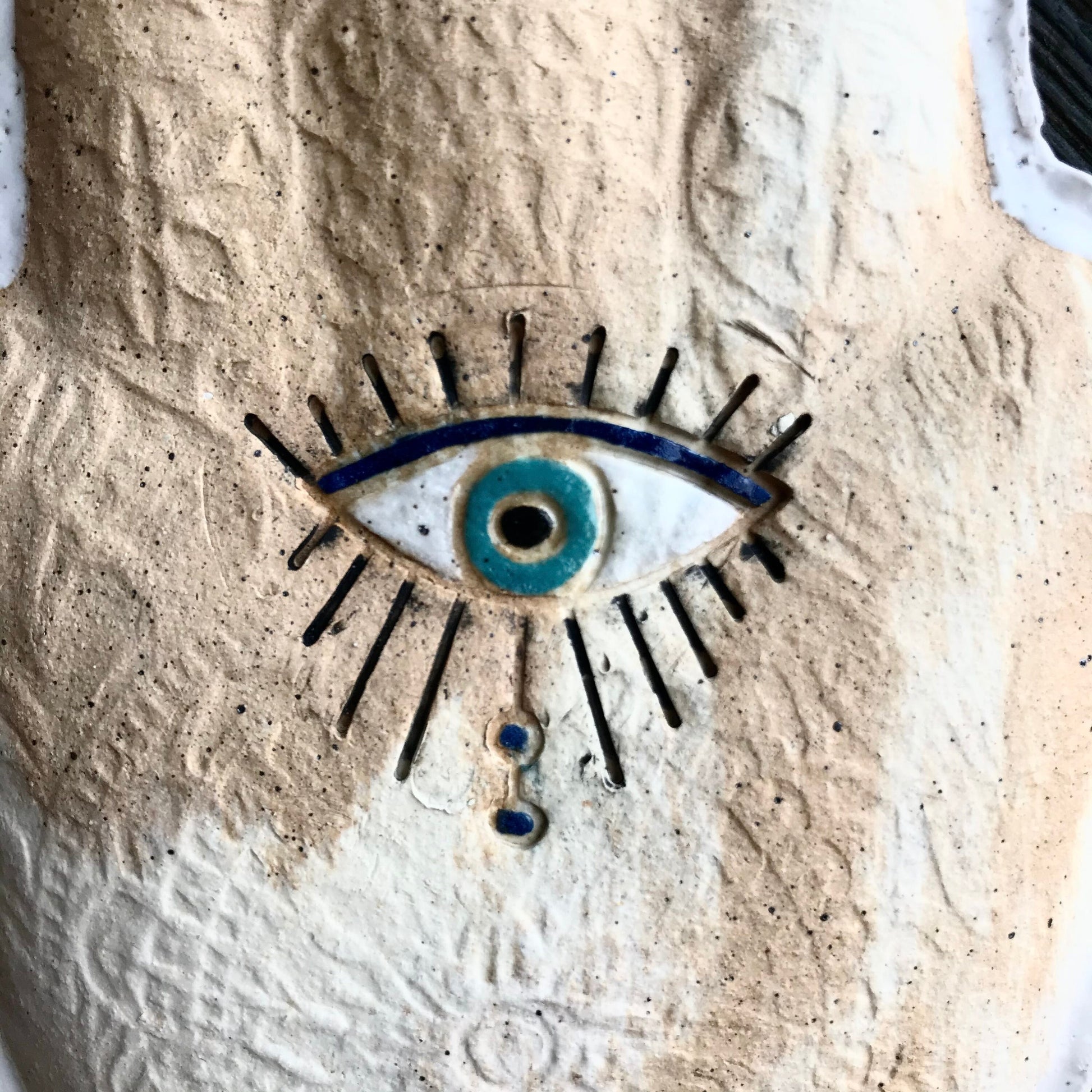 Hamsa with evil eye wall hanging