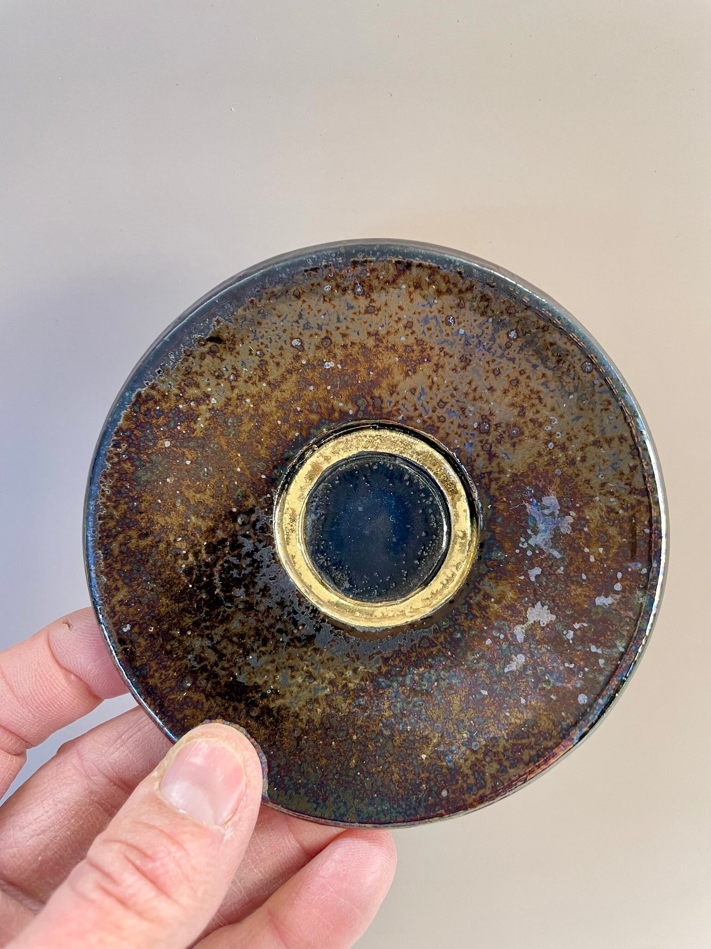 Solar Eclipse handmade ceramic small dishes