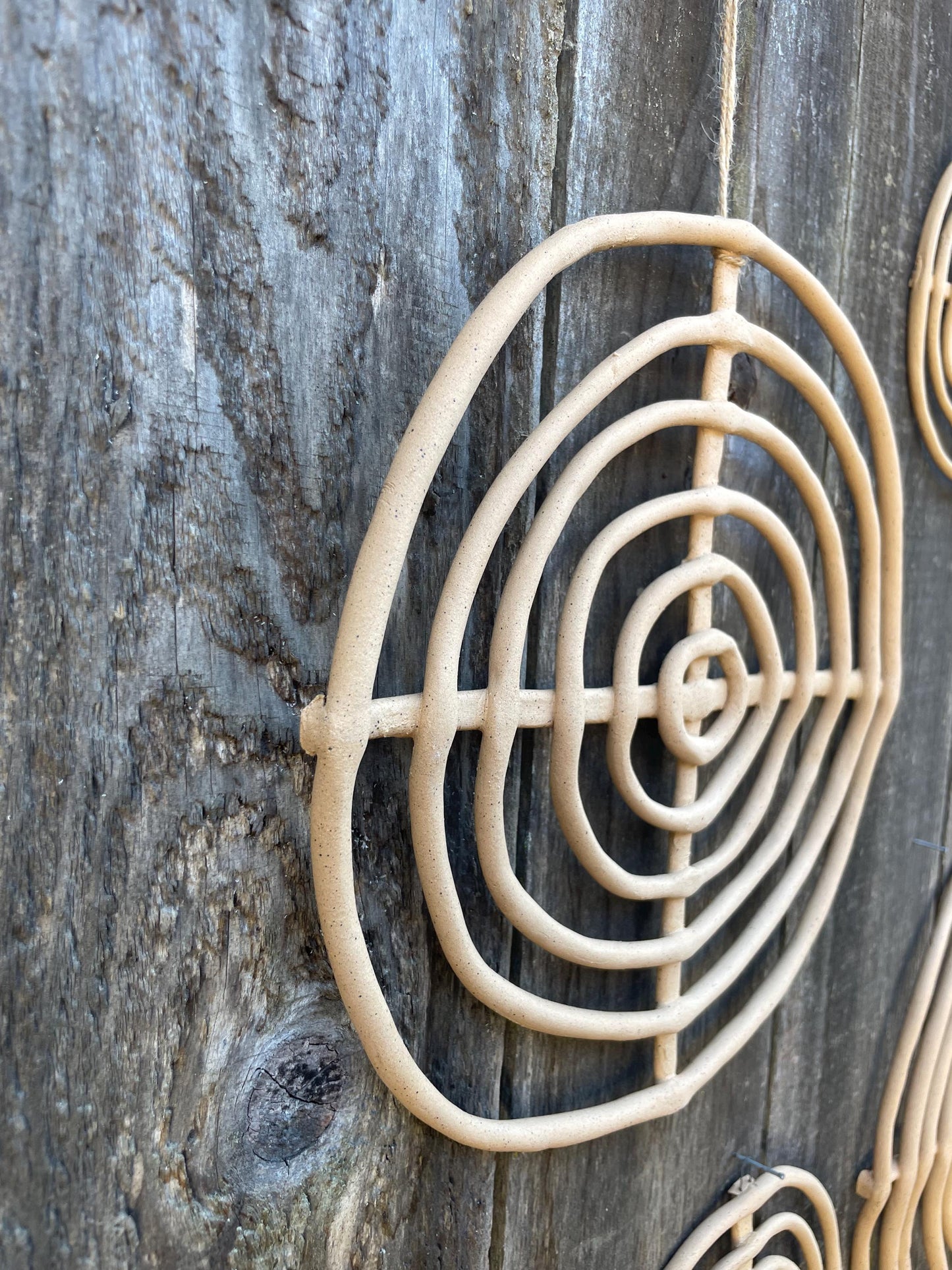 Concentric Circle Medium Handmade Clay Wall Hanging