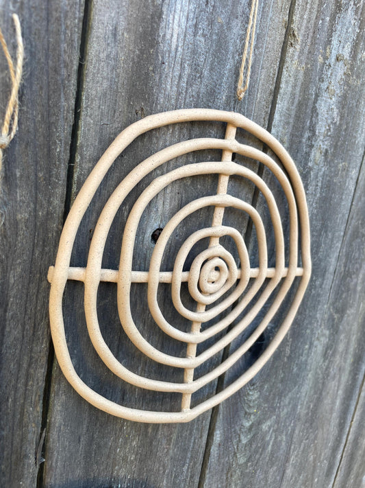 Concentric Circle Medium Handmade Clay Wall Hanging