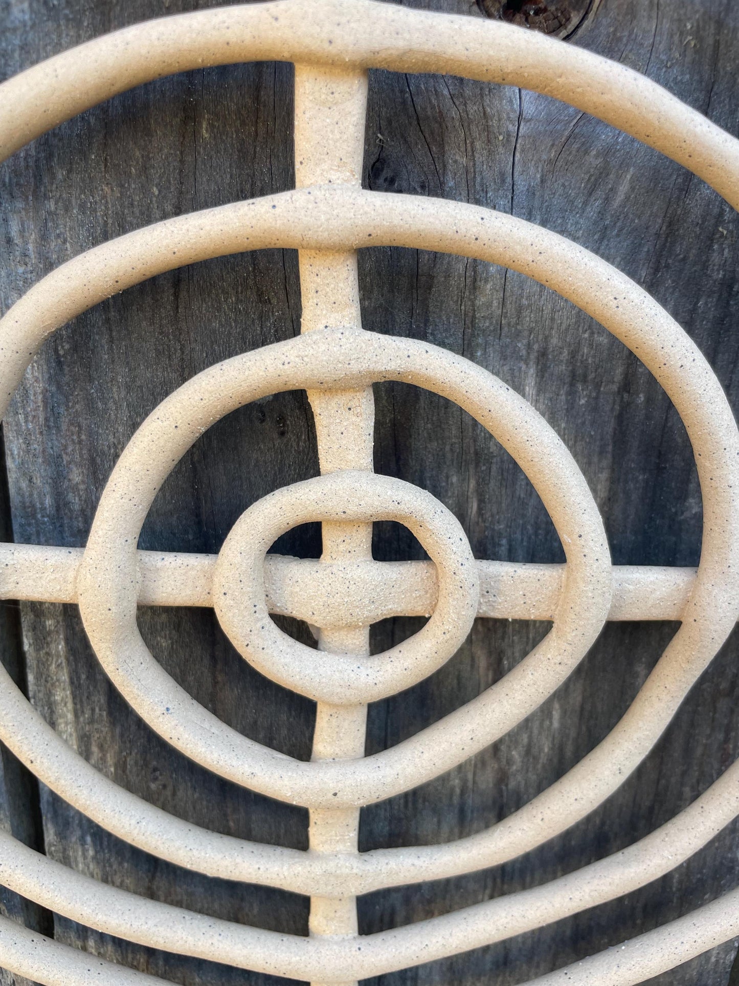 Concentric Circle Medium Handmade Clay Wall Hanging