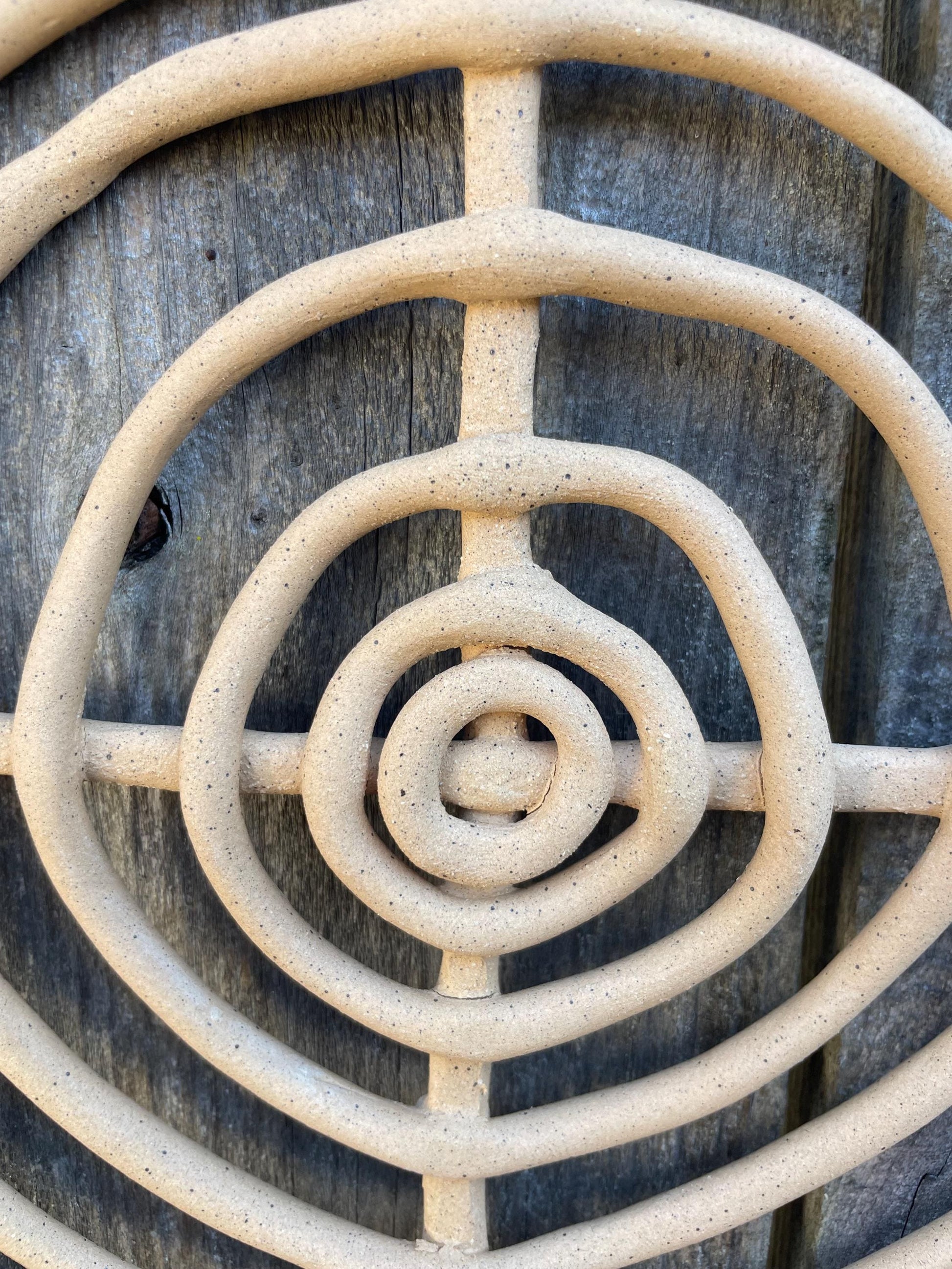 Concentric Circle Medium Handmade Clay Wall Hanging