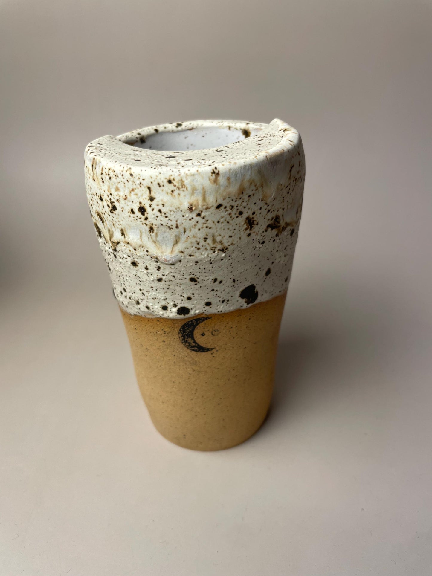 Capricorn white speckled ceramic to go Coffee Mug
