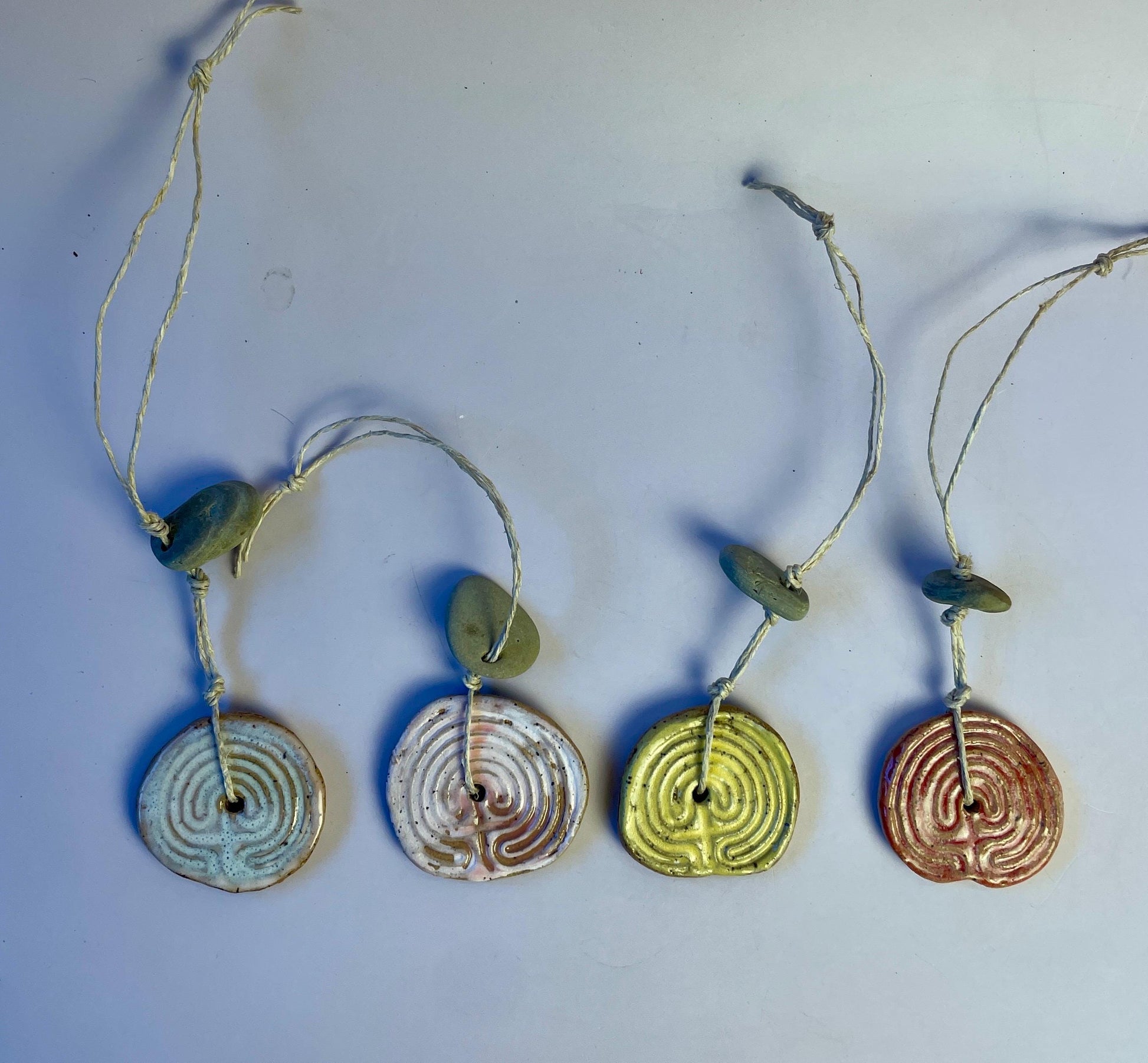 Cretan Labyrinth + Hagstone Talisman | Threshold Charm of Passage and Protection