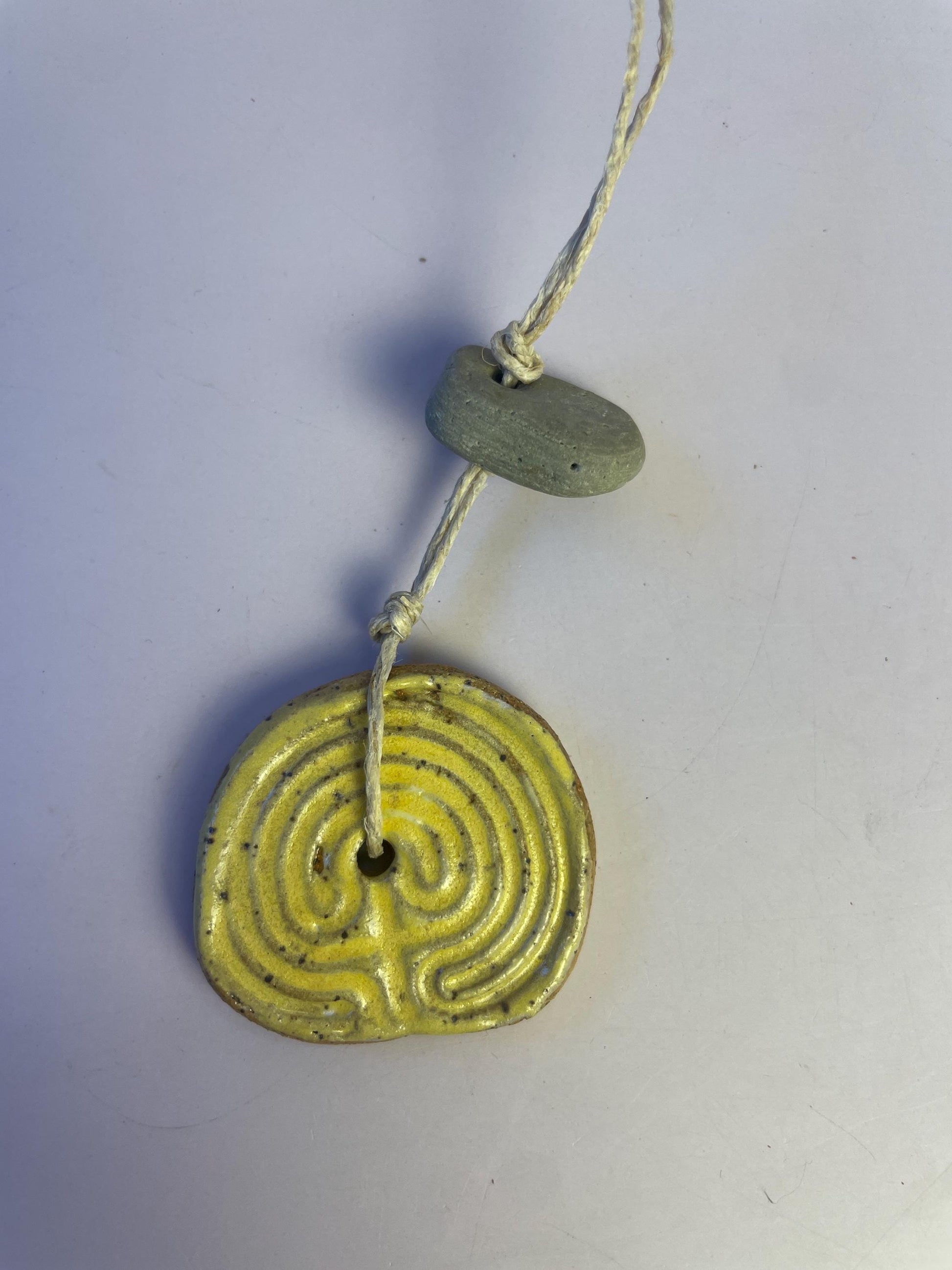 Cretan Labyrinth + Hagstone Talisman | Threshold Charm of Passage and Protection