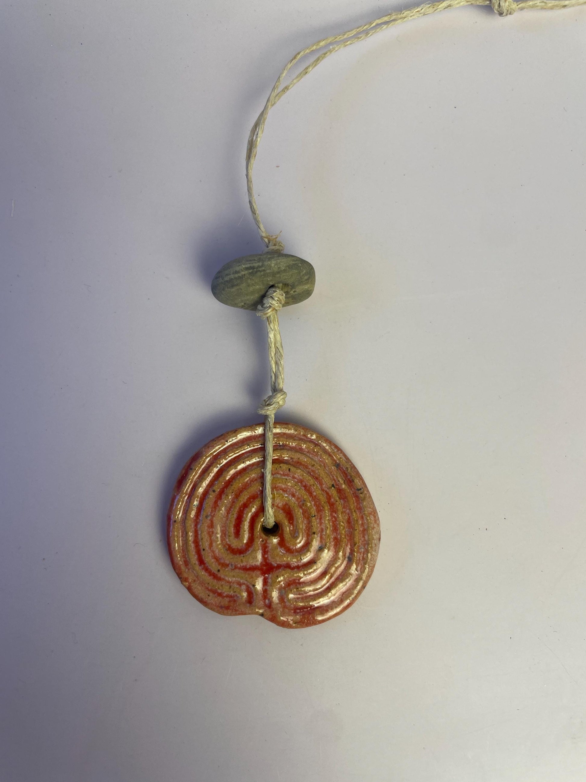 Cretan Labyrinth + Hagstone Talisman | Threshold Charm of Passage and Protection