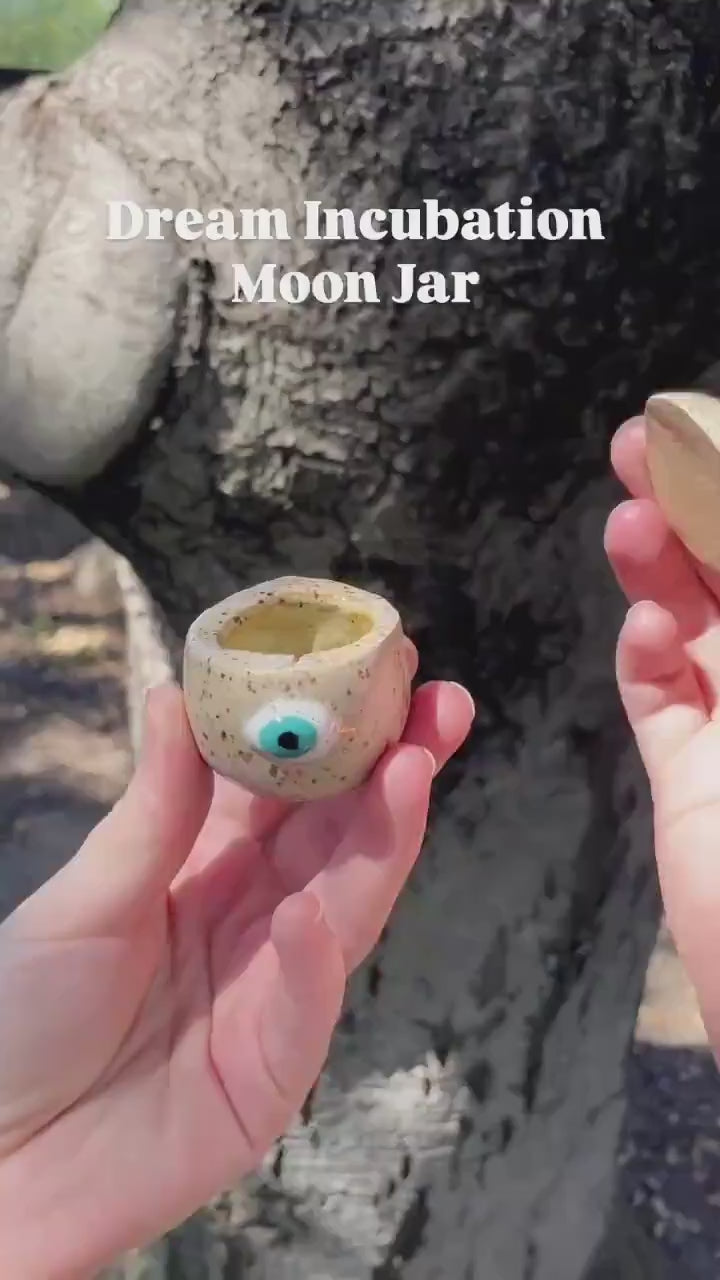 Dream Incubation Tray – Ceramic Ritual Set for Moonlit Intention Work