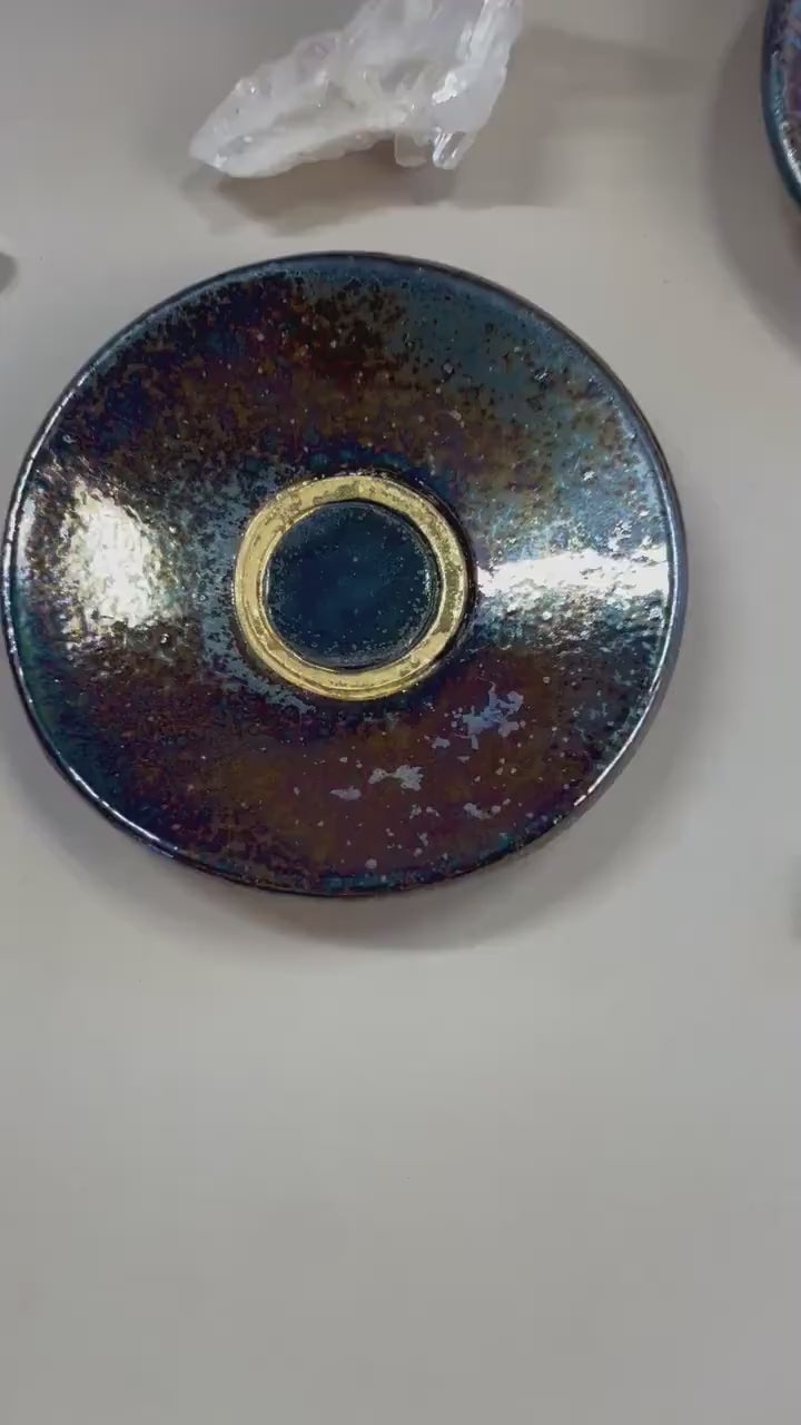 Solar Eclipse handmade ceramic small dishes