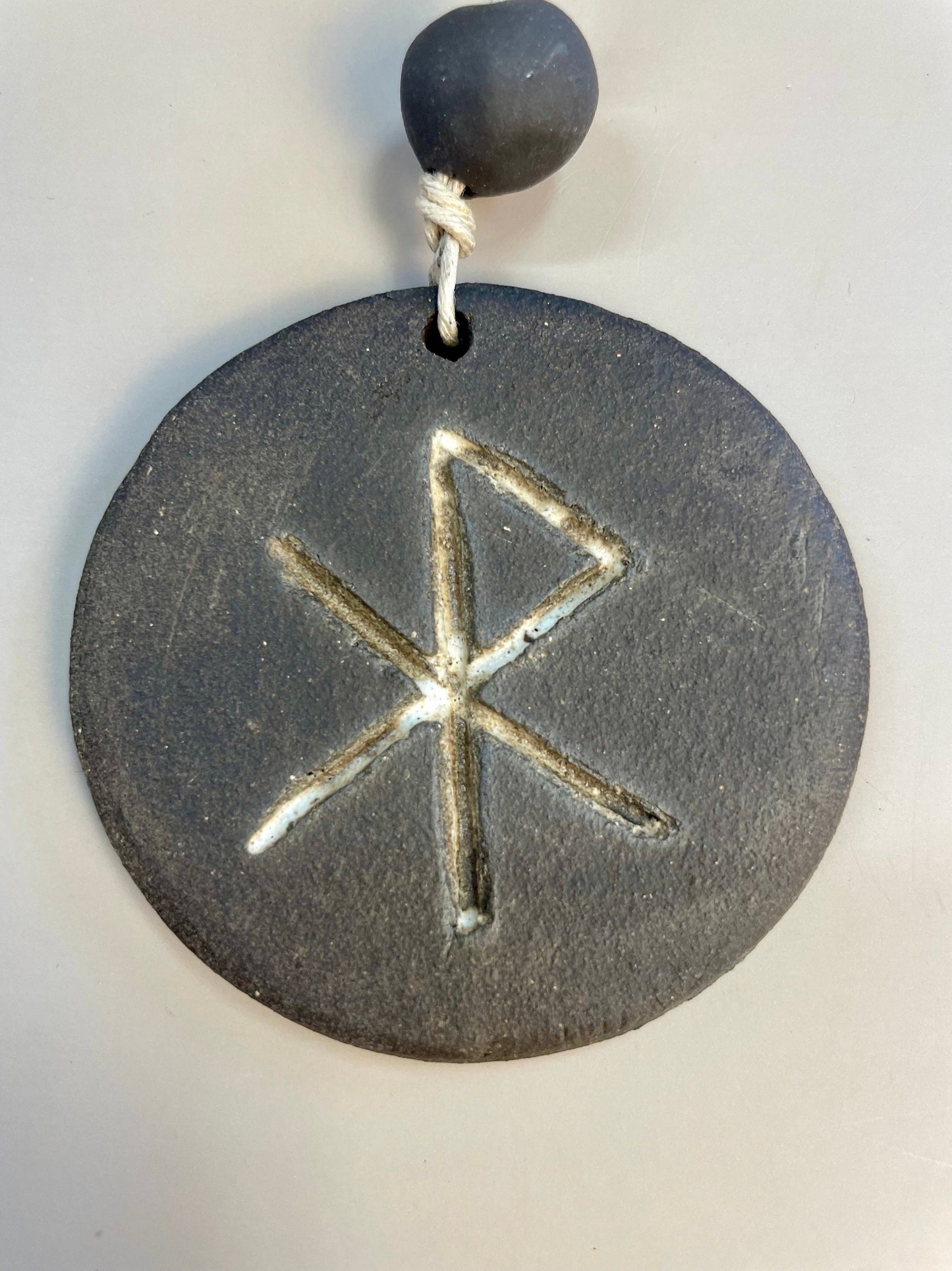 LOVE ceramic rune talisman