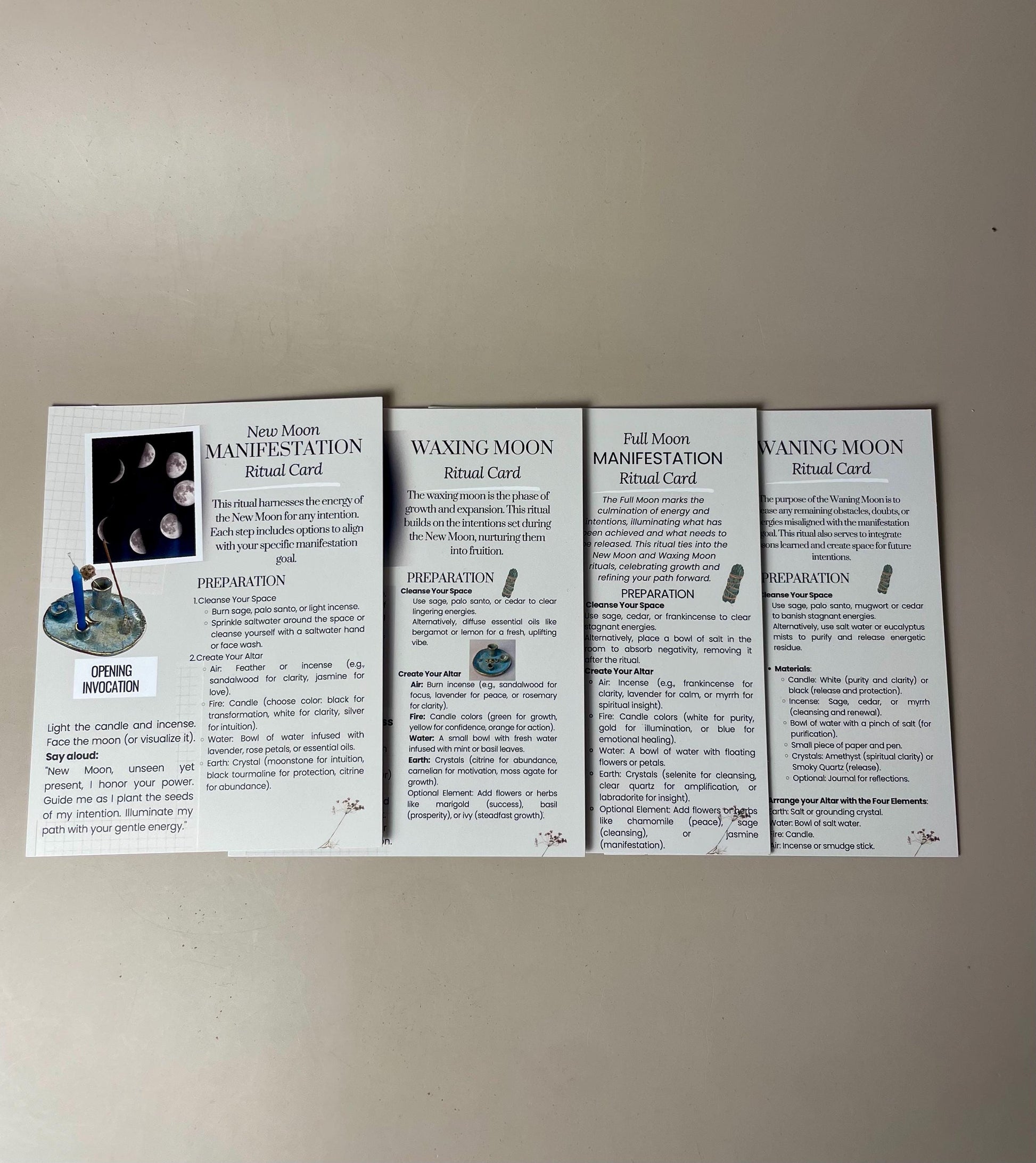 Goddess Four Element Ritual Box Kit-Sacred Tools for Moon Phases & Heart Centered Rituals