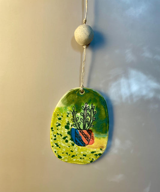 Cactus Ornament – Handmade Ceramic Southwest Decor