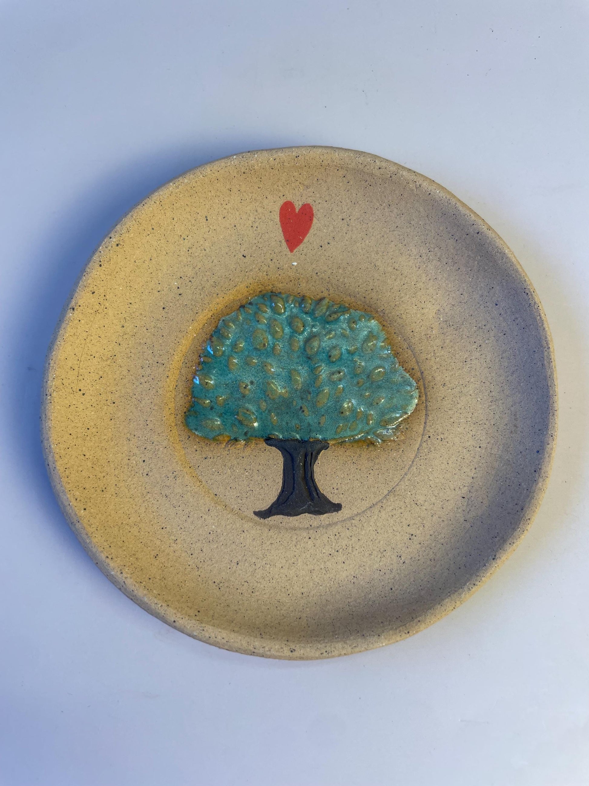 Handmade Ceramic Tree Love Trinket Dish