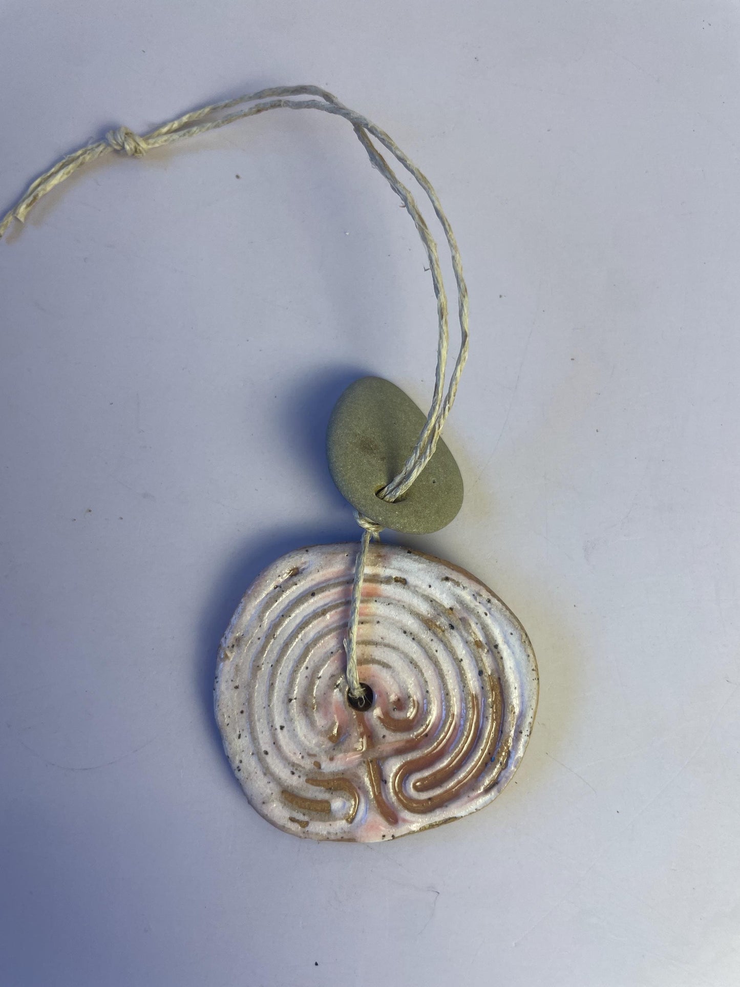 Cretan Labyrinth + Hagstone Talisman | Threshold Charm of Passage and Protection