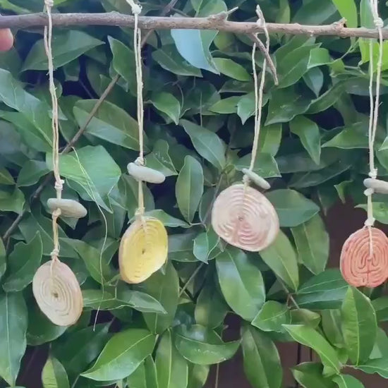 Cretan Labyrinth + Hagstone Talisman | Threshold Charm of Passage and Protection