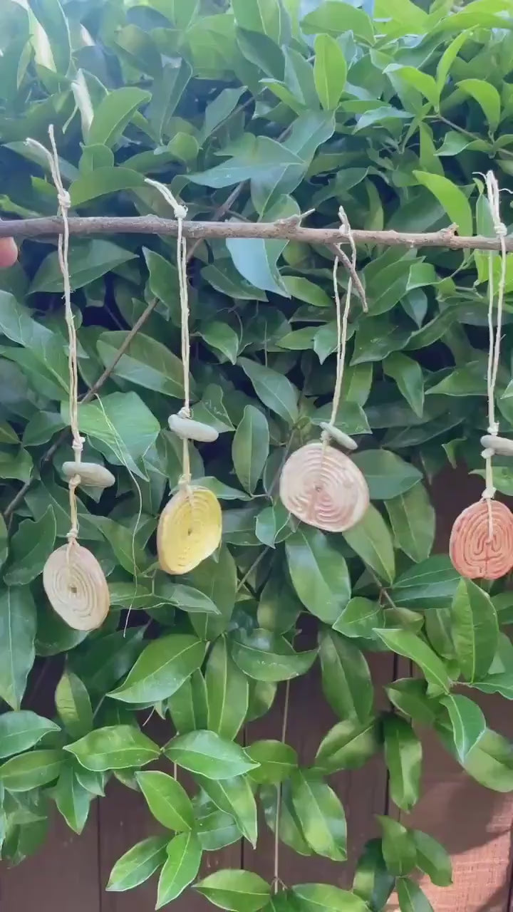 Cretan Labyrinth + Hagstone Talisman | Threshold Charm of Passage and Protection