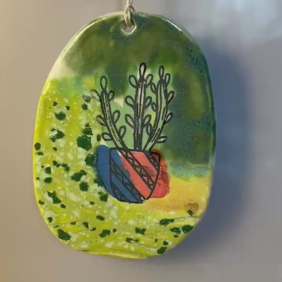 Cactus Ornament – Handmade Ceramic Southwest Decor
